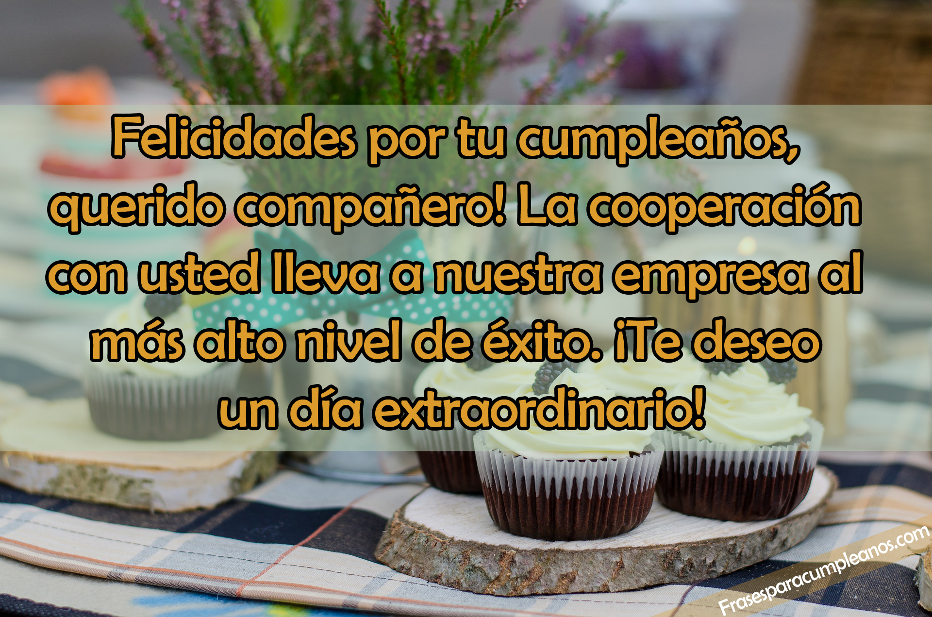 Frases de cumpleaños para COMPAÑERO - frasescumple