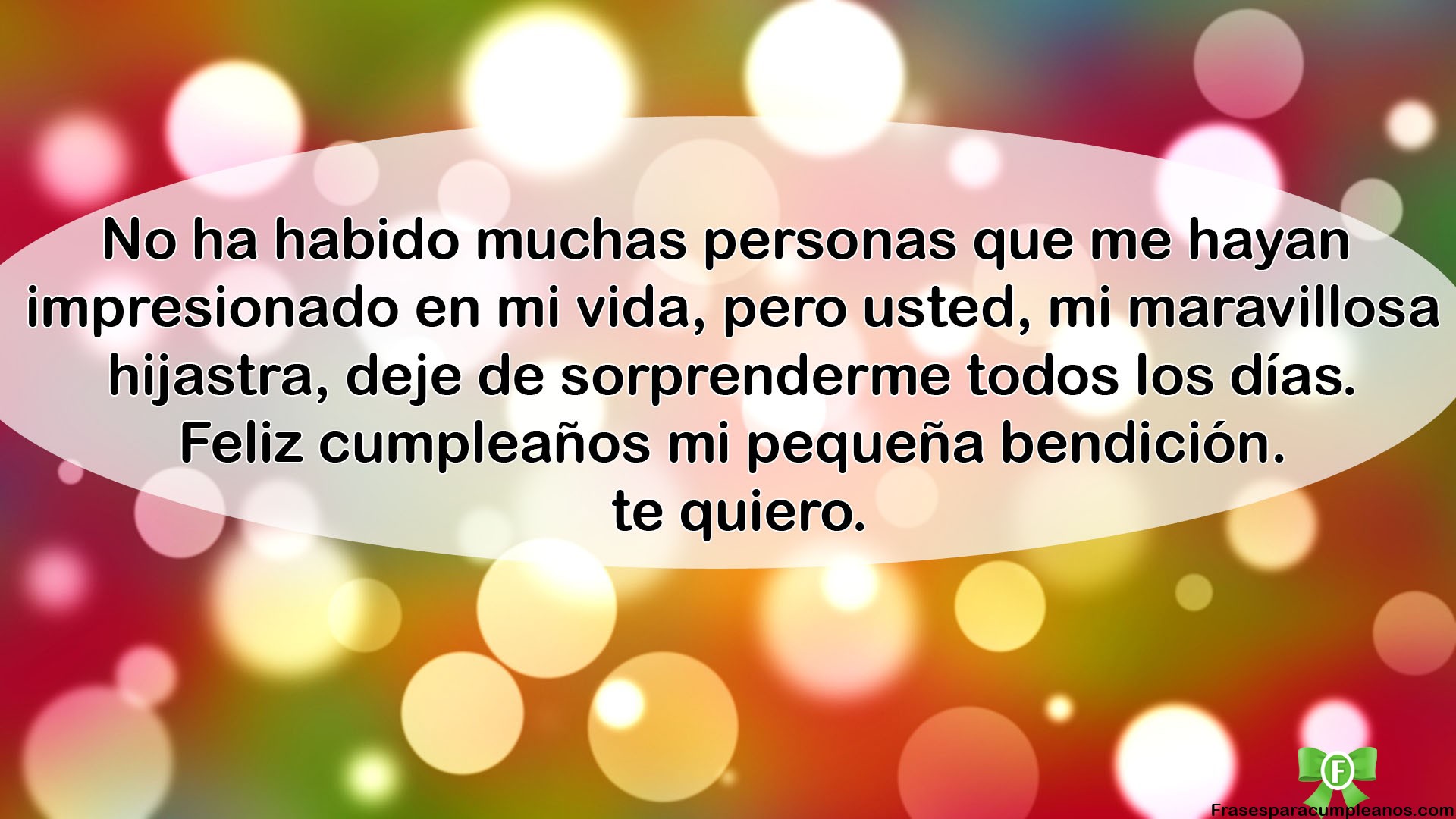 Las Mejores Felicitaciones para mi HIJASTRA - frasescumple