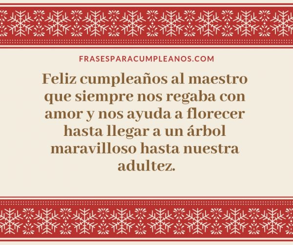 Felicitaciones de cumpleaños para un maestra – Profesora - frasescumple