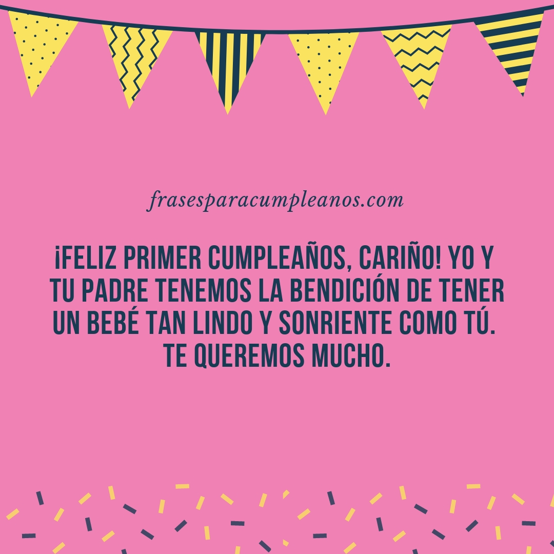 Frases de cumpleaños para un bebe - frasescumple
