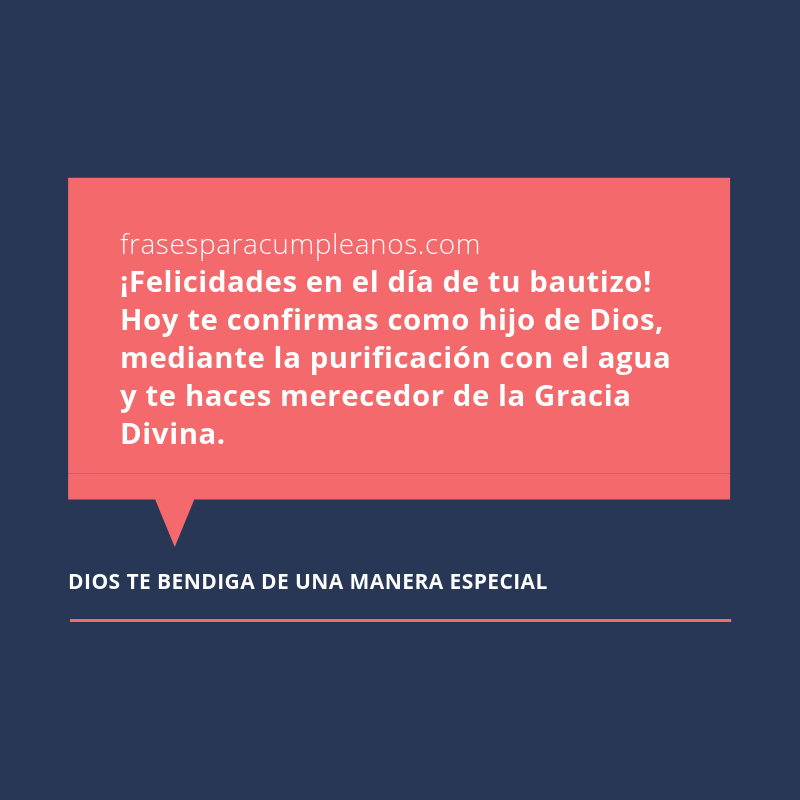 Mensajes de felicitaciones por bautismo - frasescumple