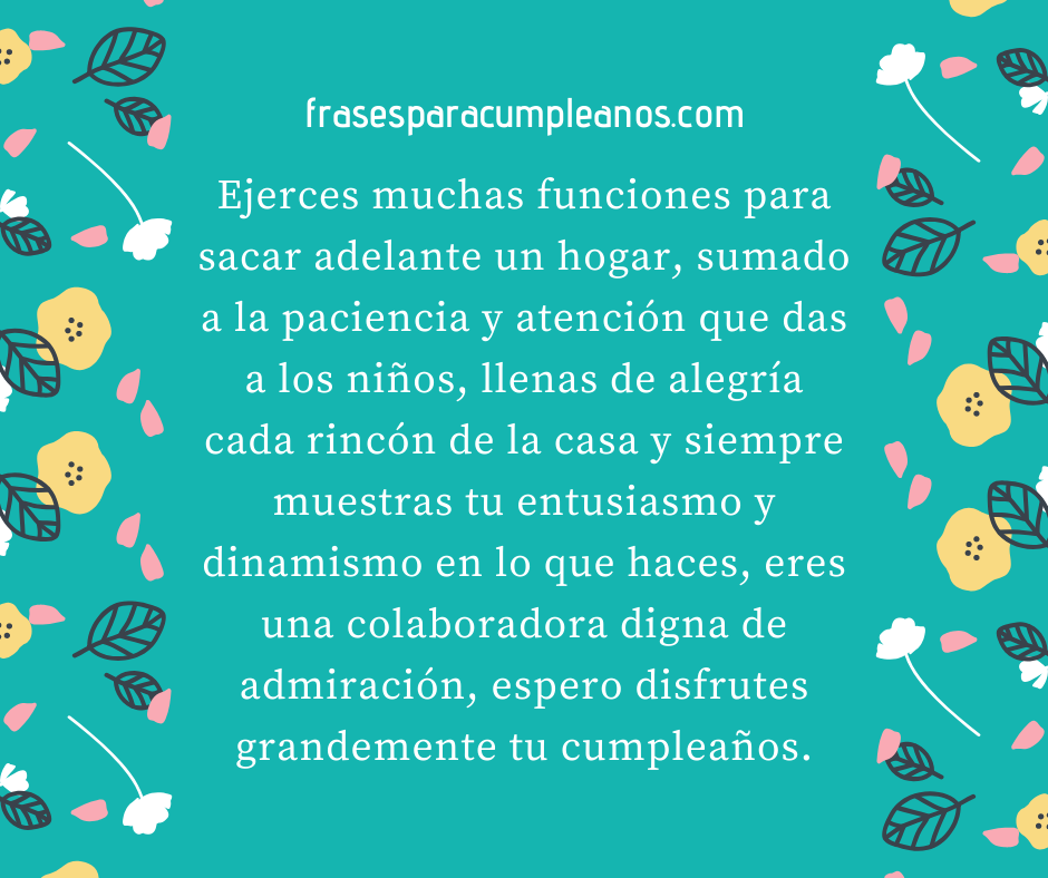 Felicitaciones de cumpleaños para un empleado doméstico - Frases Cumple