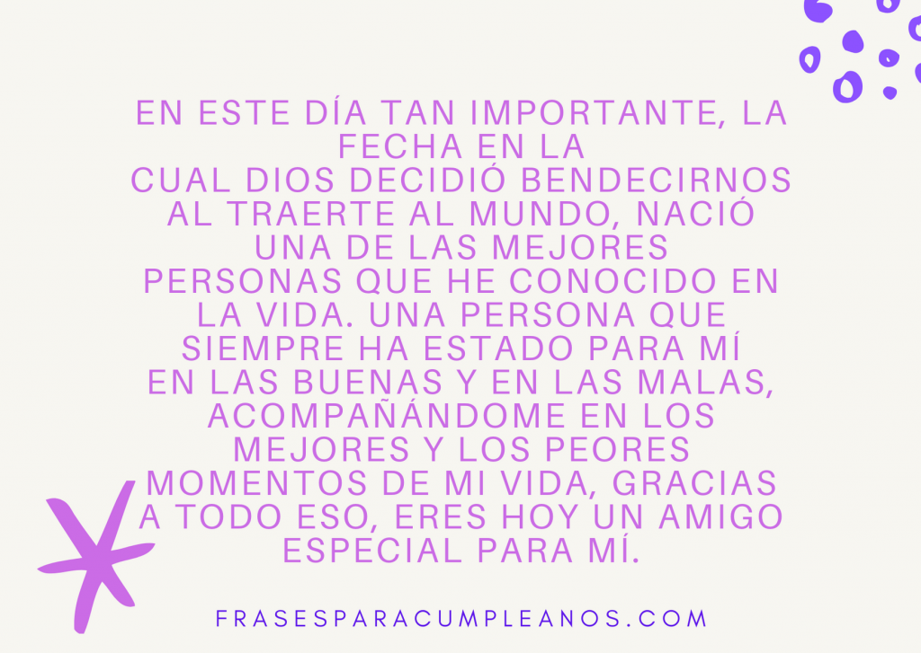 Carta de feliz cumpleaños a amigo especial Frases Cumple