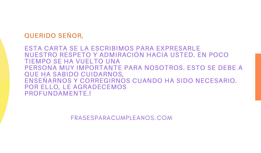 Carta de felicitación por honradez  Frases Cumple